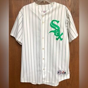 Chicago White Sox Jim Thome #25 St. Patrick's Day Jersey Medium Green Majestic